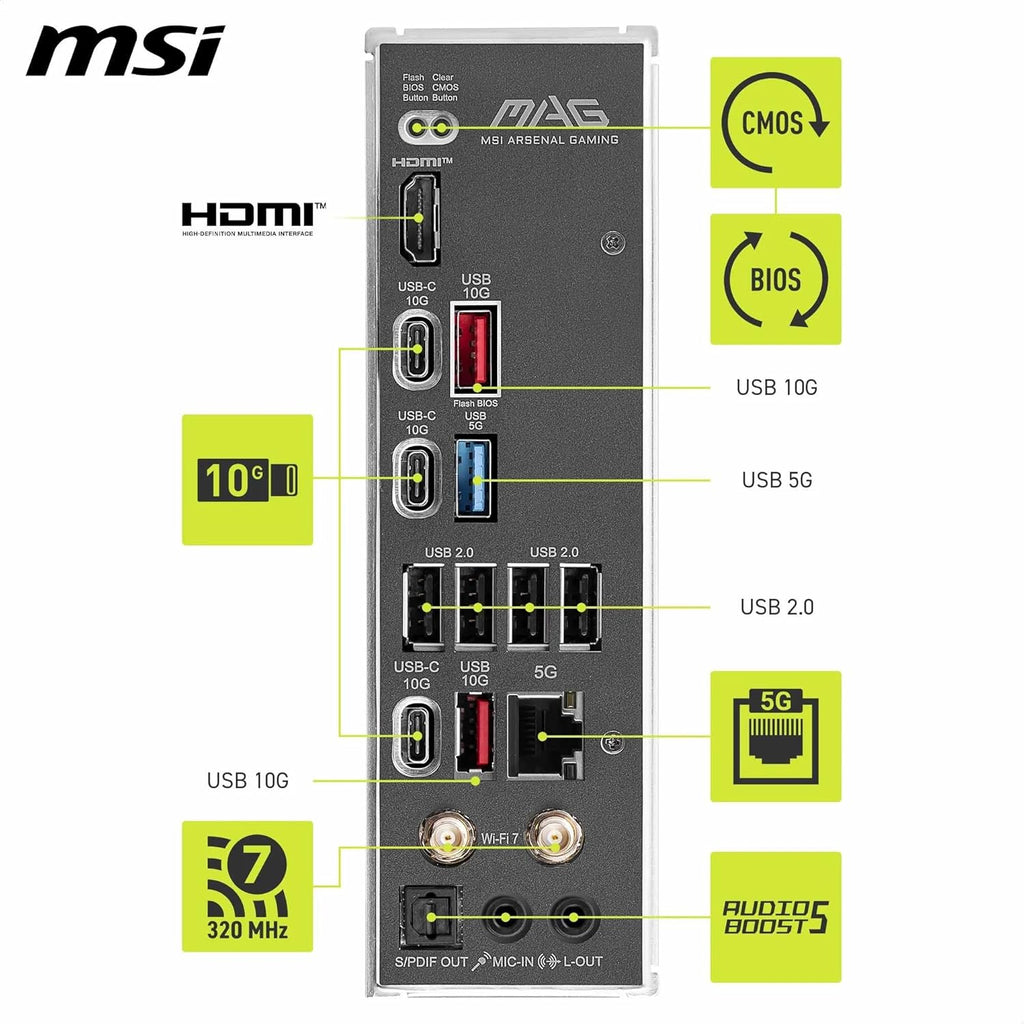 MSI MAG B850 TOMAHAWK MAX WIFI MOTHERBOARD – TechCure India