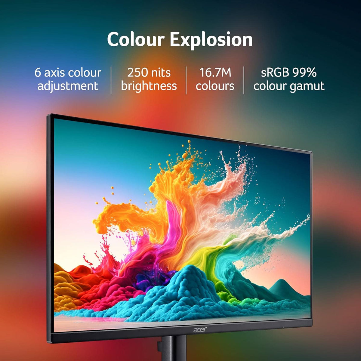 ACER KPA270 P6BMIX UM.HX2SS.601 27 INCH 144HZ BLACK MONITOR – TechCure India