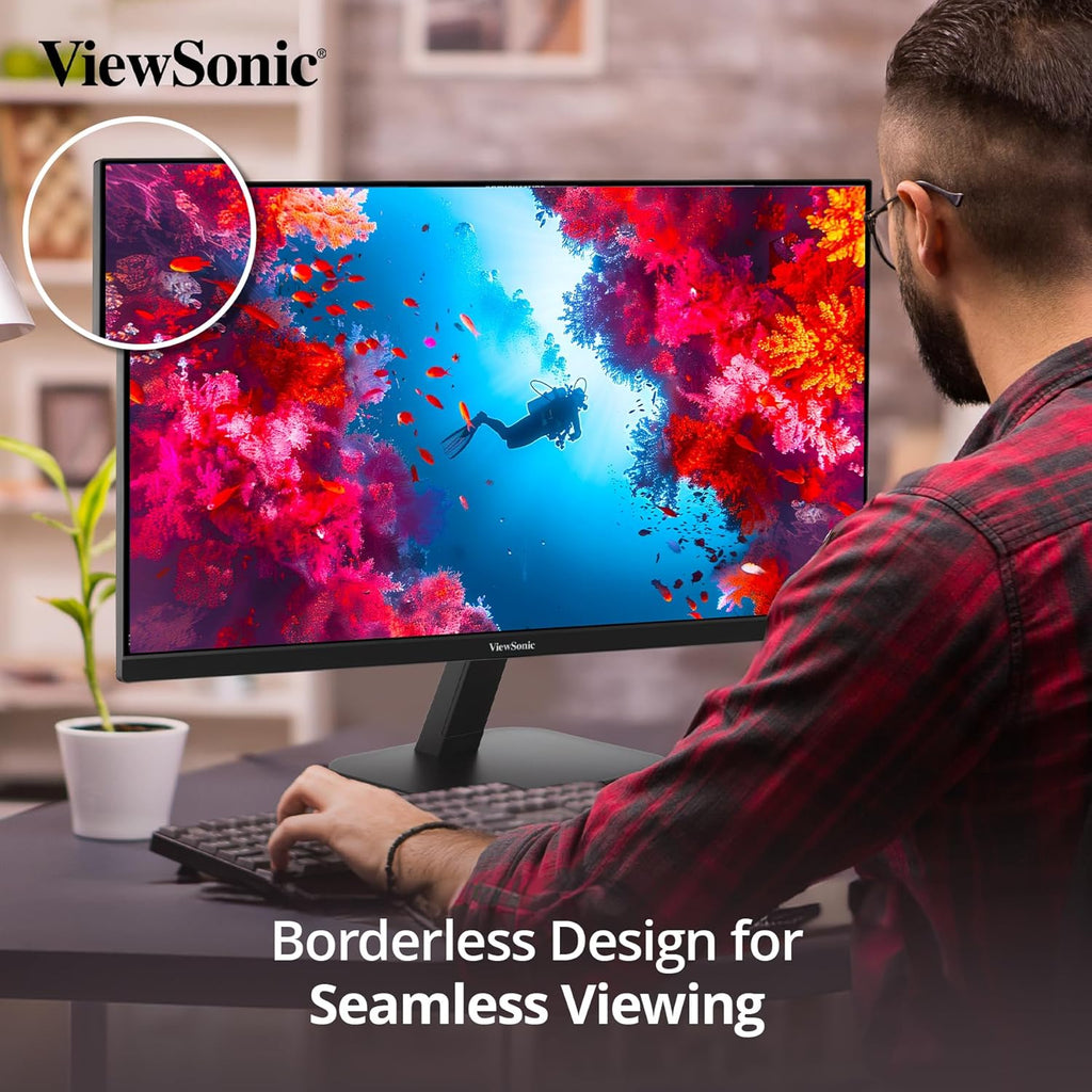 VIEWSONIC VA2708-2K-MHD 27-INCH (68.58CM) 2K QHD SUPERCLEAR IPS MONITOR, HDR10, 100HZ, 1MS, 16.7M COLORS, SRGB 111%, DUAL SPEAKERS, DUAL HDMI 2.0, DP, EYE PROTECH+, SLIM DESIGN – TechCure India