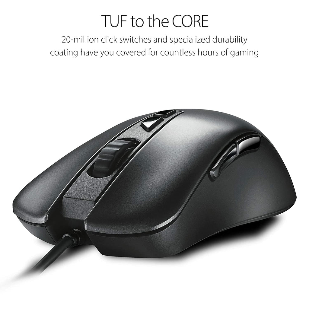 ASUS TUF M3 Wired Ergonomic RGB Gaming Mouse ( TUF-GAMING-M3-GEN-II ) ( 7000DPI / 7 Macro Buttons ) ( Black ) – TechCure India