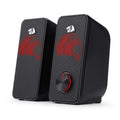 Redragon GS500 5 Watt 2.0 Channel USB Speaker (Grey, Black, Red)