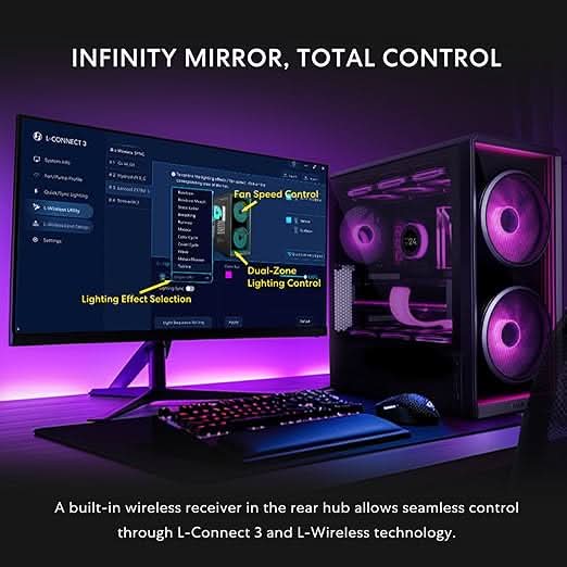 Lian Li LANCOOL 217 INF Infinity Mirror Computer Case – TechCure India
