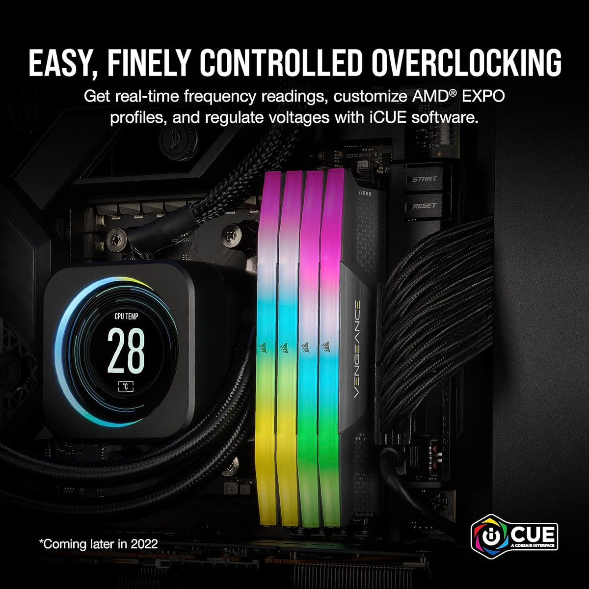 CORSAIR VENGEANCE RGB DDR5 64GB (2X32GB) DDR5 6000MHZ CL40 GRAY (CMH64GX5M2B6000Z40) – TechCure India