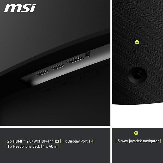 MSI MAG 32CQ6F 32 Inch WQHD, Rapid VA Monitor – TechCure India
