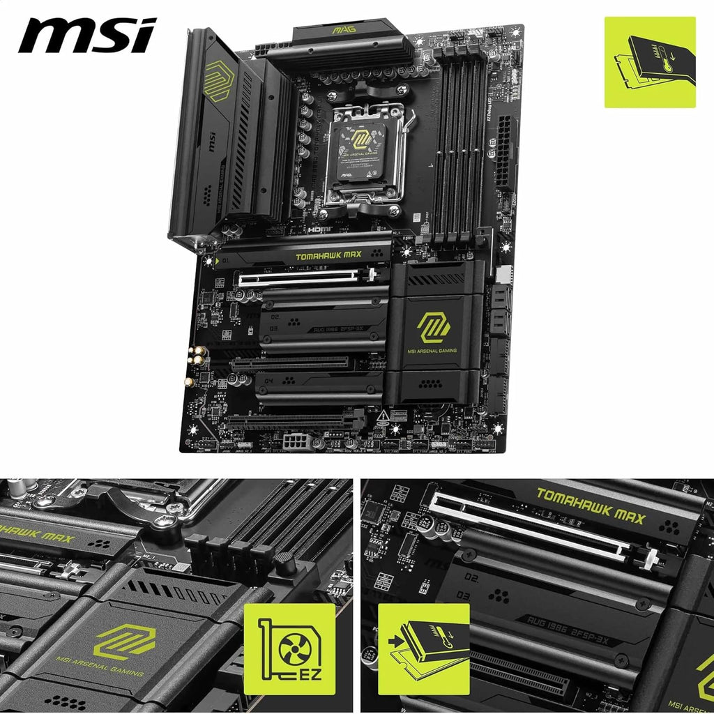 MSI MAG B850 TOMAHAWK MAX WIFI MOTHERBOARD – TechCure India