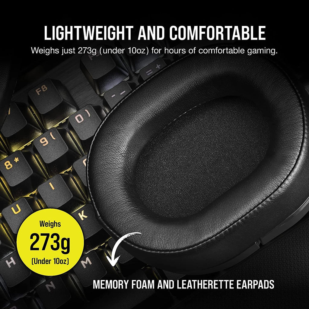 CORSAIR HS55 Wired 7.1 Surround Gaming Headphone With Mic ( Carbon ) ( PC/Mobile/PS ) - 4