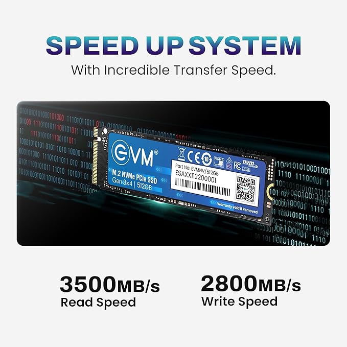 EVM 512GB NVME M.2 SSD EVMNV/512GB – TechCure India