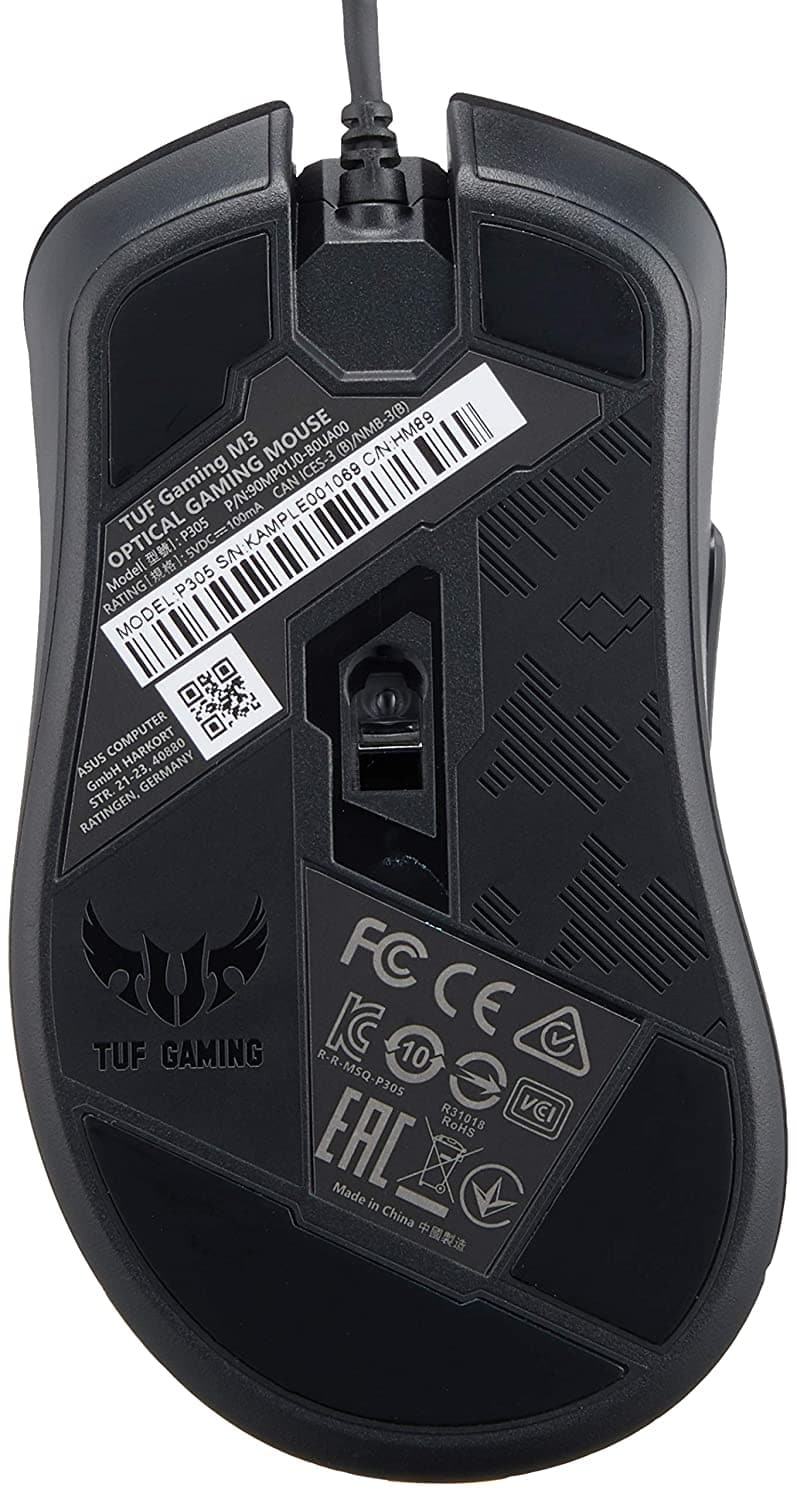 ASUS TUF M3 Wired Ergonomic RGB Gaming Mouse ( TUF-GAMING-M3-GEN-II ) ( 7000DPI / 7 Macro Buttons ) ( Black ) – TechCure India