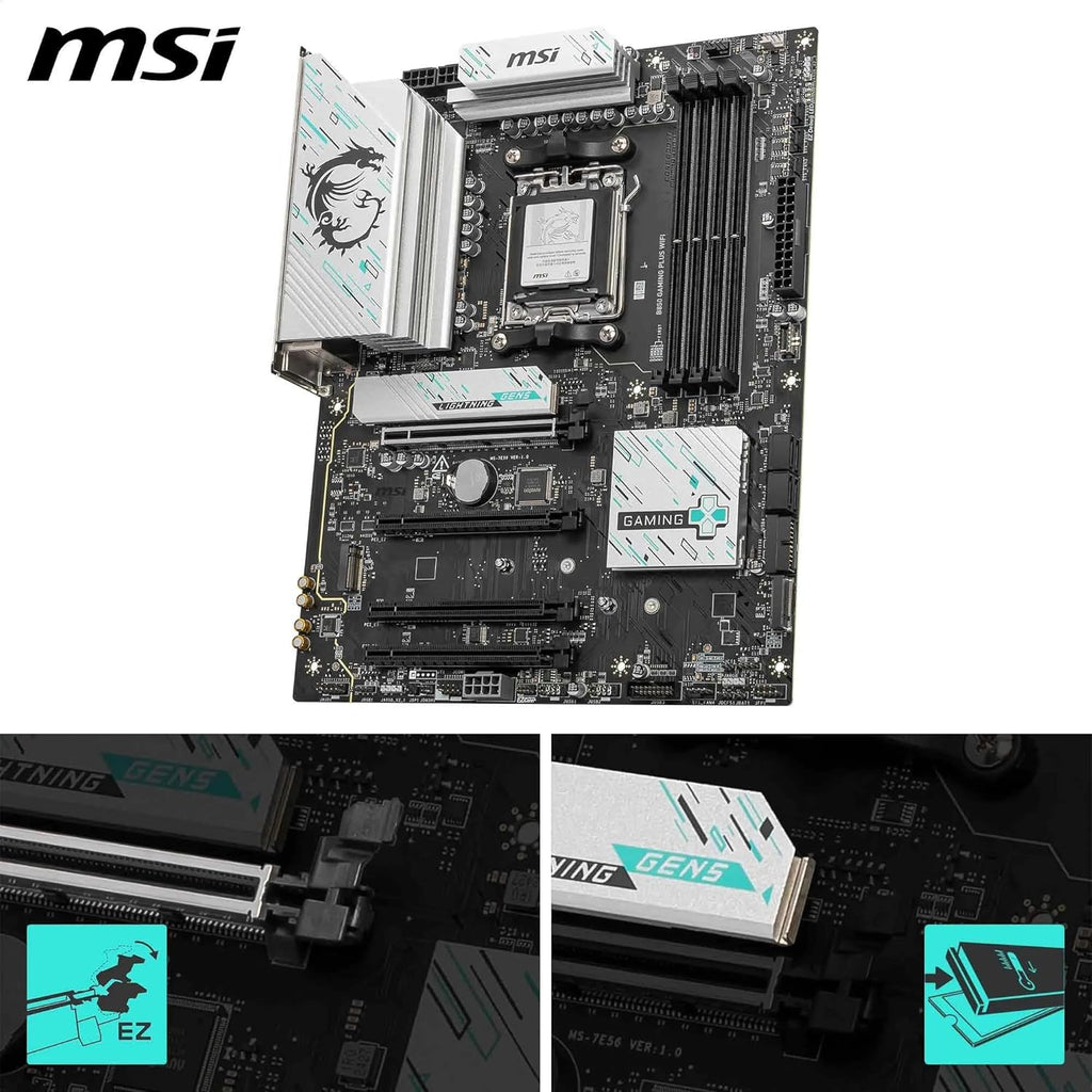 MSI B850 GAMING PLUS WIFI MOTHERBOARD – TechCure India