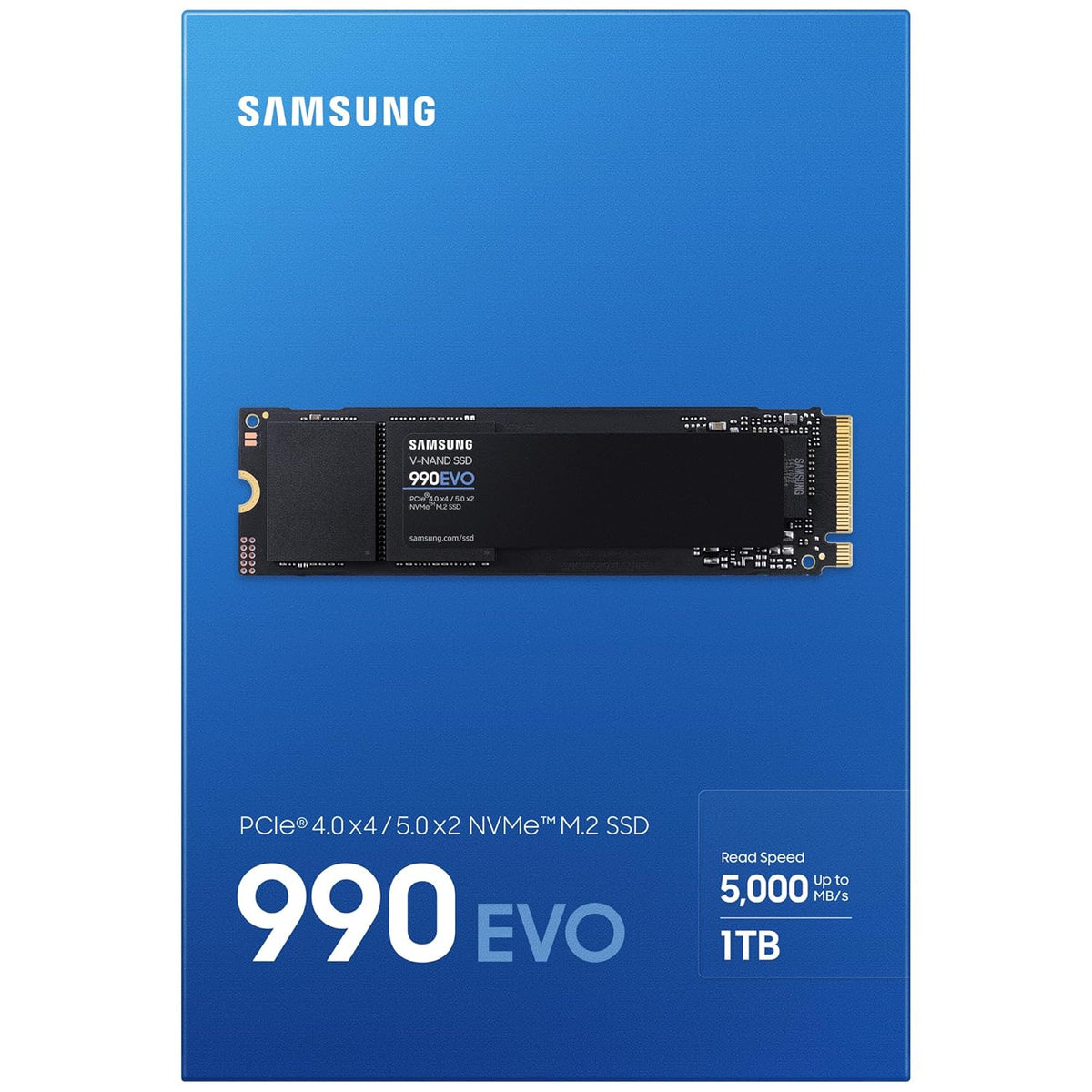 SAMSUNG 990 EVO PLUS SSD 1TB, PCIE 5.0 X2 M.2 MZ-V951T0BW – TechCure India