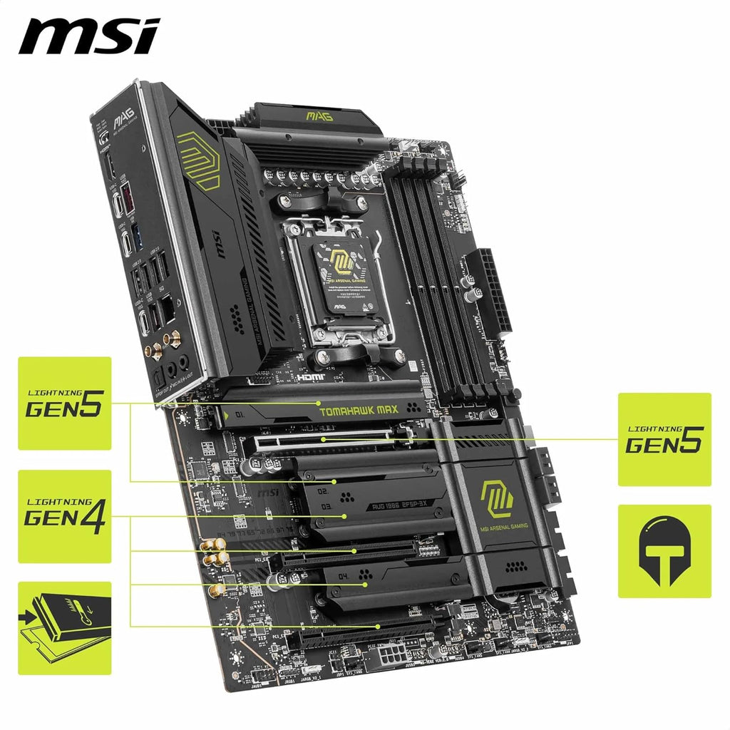 MSI MAG B850 TOMAHAWK MAX WIFI MOTHERBOARD – TechCure India