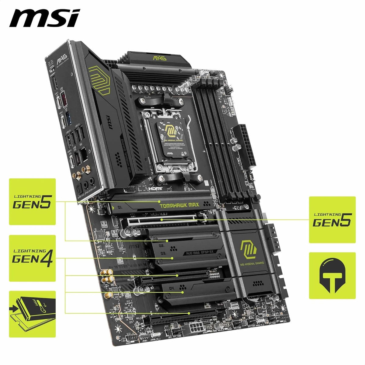 MSI MAG B850 TOMAHAWK MAX WIFI MOTHERBOARD – TechCure India