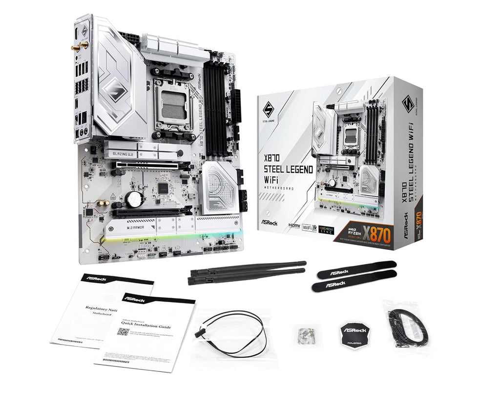 ASROCK X870 STEEL LEGEND WIFI MOTHERBOARD – TechCure India