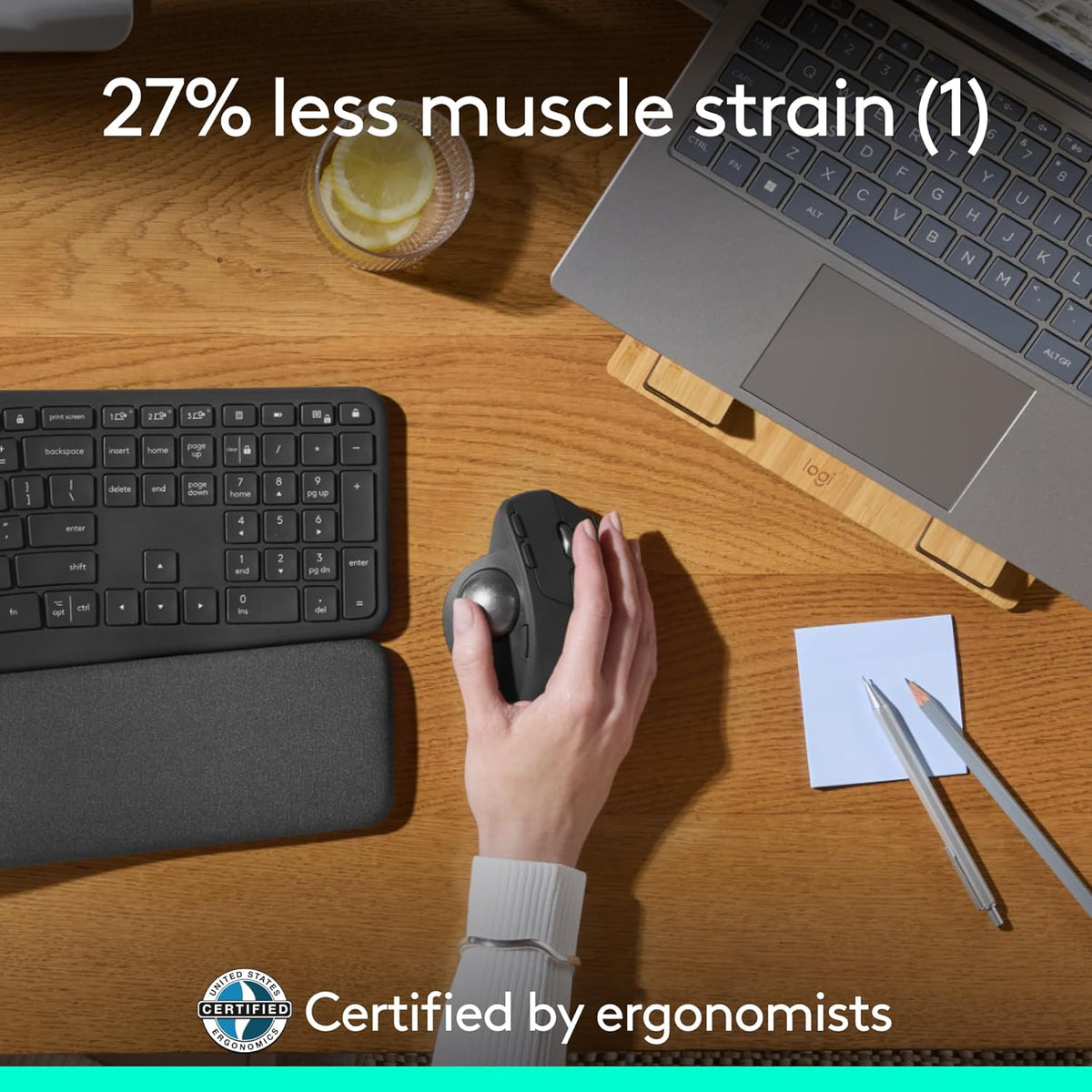 LOGITECH MX ERGO S ADVANCED WIRELESS TRACKBALL MOUSE, USB-C RECHARGEABLE WIRELESS ERGONOMIC MOUSE – TechCure India