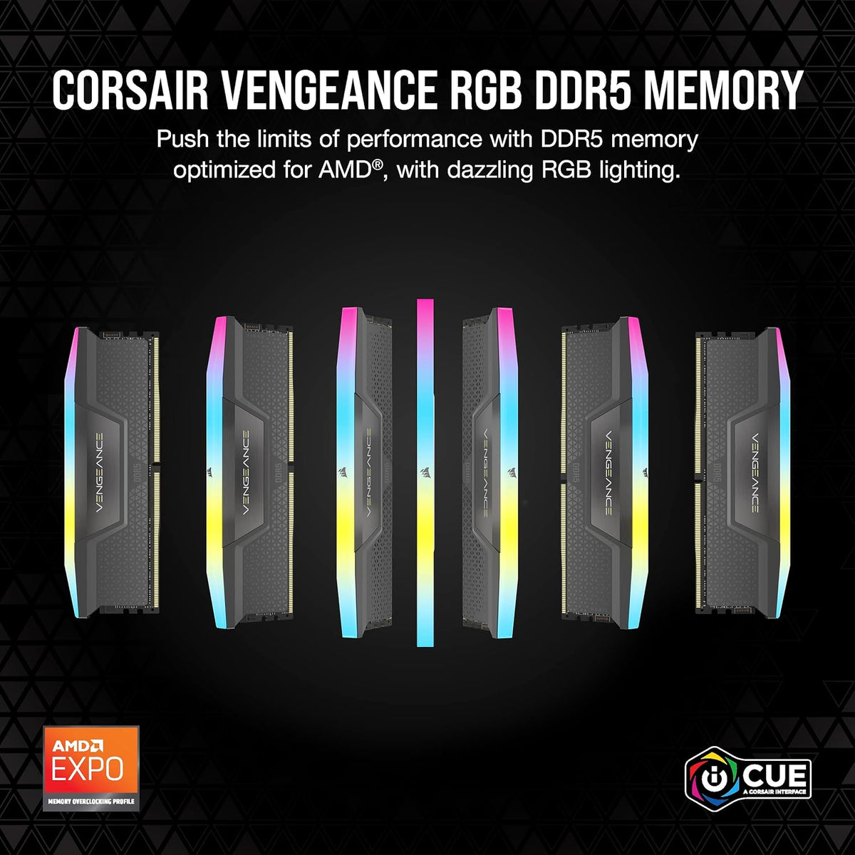 CORSAIR VENGEANCE RGB DDR5 64GB (2X32GB) DDR5 6000MHZ CL40 GRAY (CMH64GX5M2B6000Z40) – TechCure India