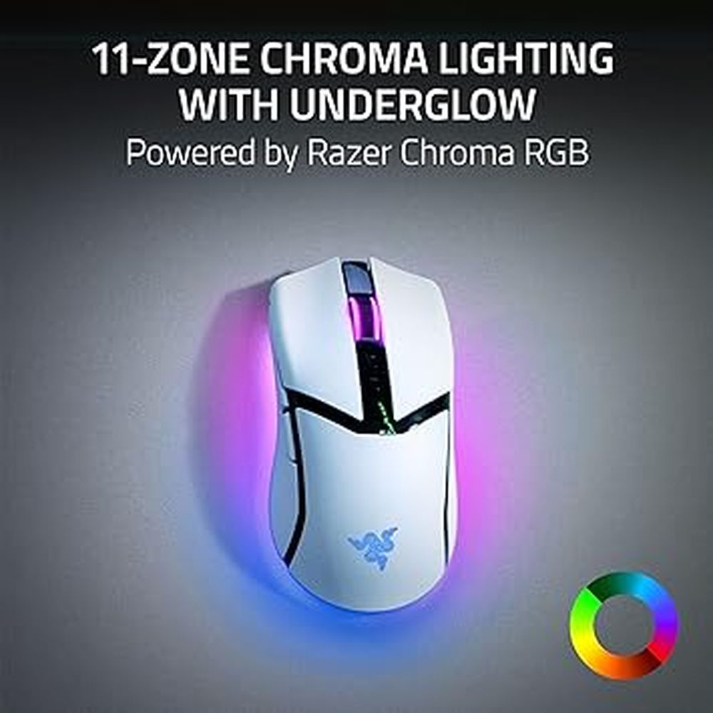 RAZER Cobra Pro Wireless Ergonomic Gaming Mouse ( Rz01-04660200-R3U1 ) ( 30000DPI / 8 Macro Buttons ) ( White )