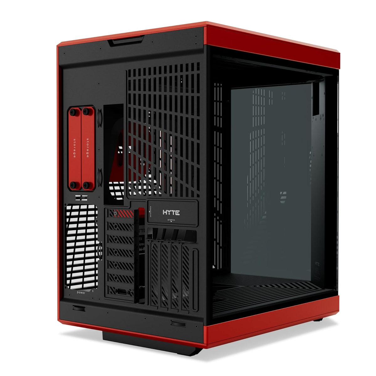 HYTE Y70 (E-ATX) MID TOWER CABINET (BLACK AND RED) CS-HYTE-Y70-BR – TechCure India