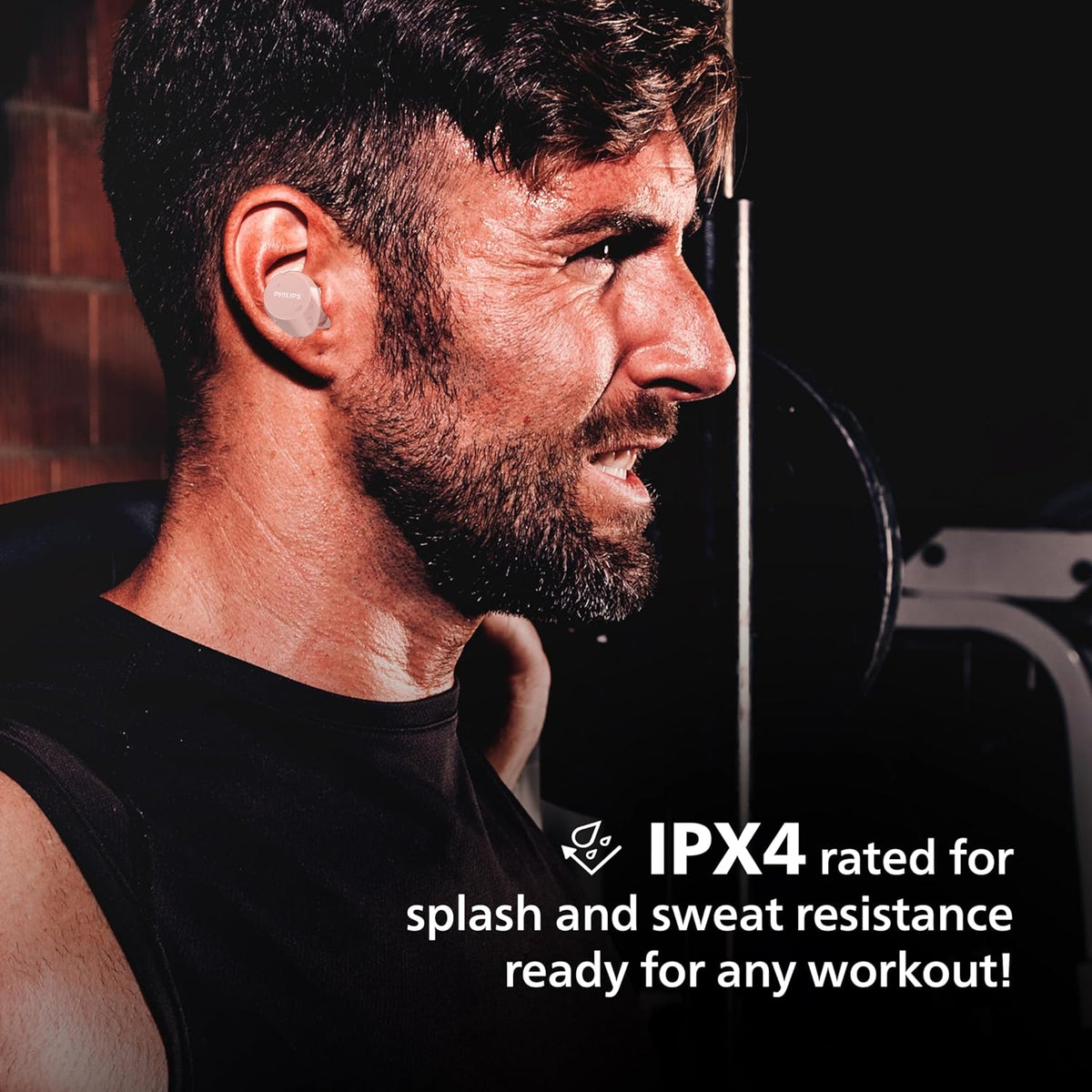 PHILIPS TAT1209PK/00 TRUE WIRELESS EARBUDS, IN-EAR ACTIVE NOISE CANCELLING BLUETOOTH V5.3 EARPHONES WITH MIC, 18H PLAY TIME, SHANK SHAPE, IPX4 – TechCure India