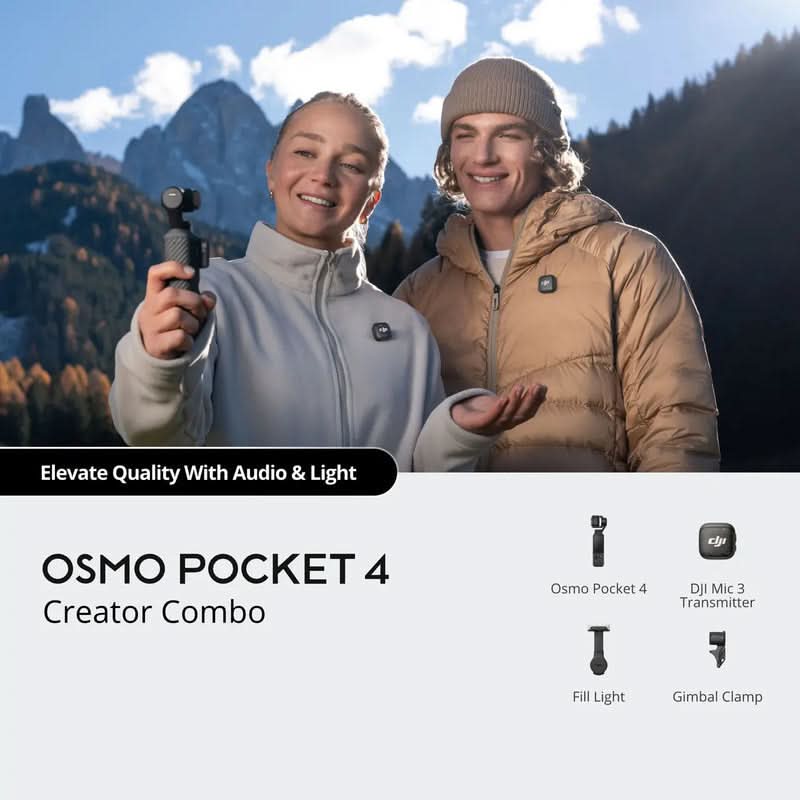 DJI Osmo Pocket 4 Creator Combo – TechCure India