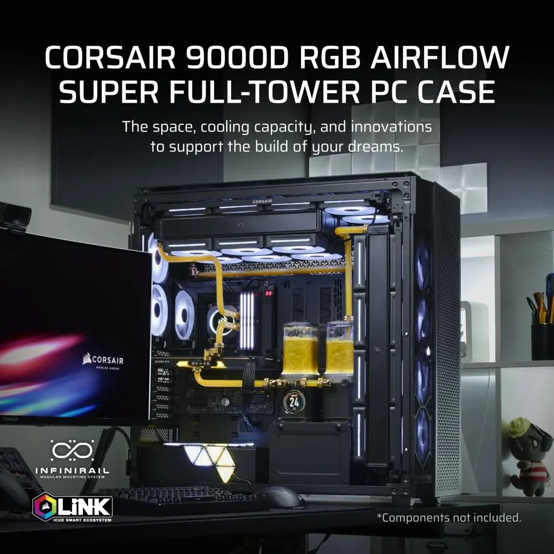 CORSAIR 9000D RGB AIRFLOW SUPER FULL TOWER ATX CABINET BLACK – TechCure India