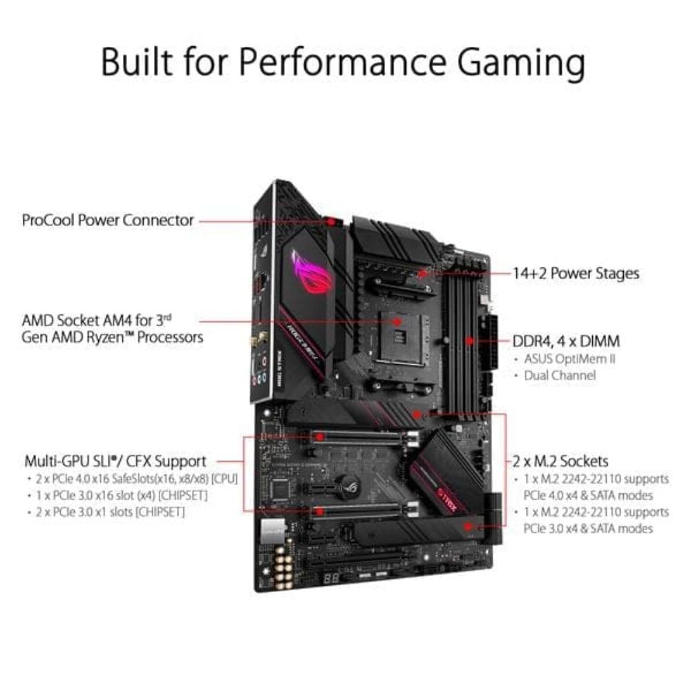 ASUS ROG Strix B550-E Gaming Wifi DDR4 AMD Motherboard - 4