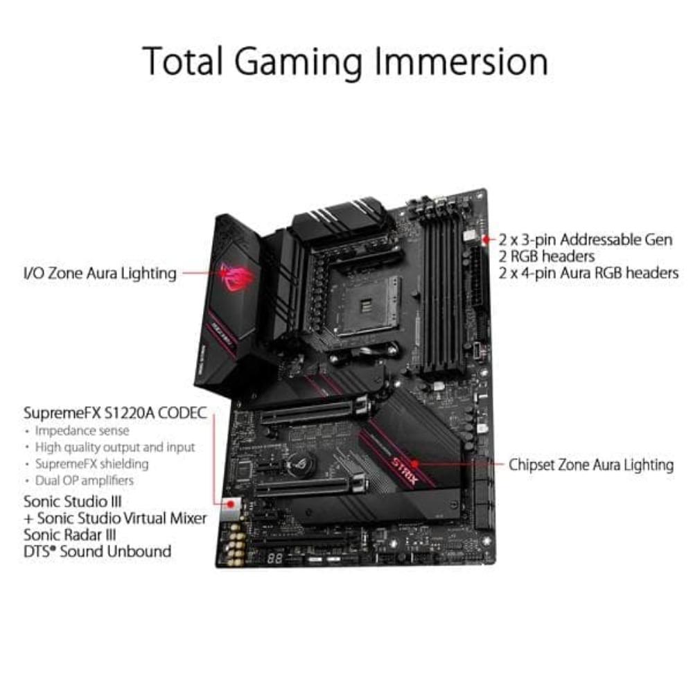 ASUS ROG Strix B550-E Gaming Wifi DDR4 AMD Motherboard - 3