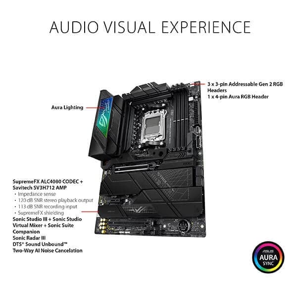 ASUS ROG Strix X670E-F Gaming Wifi DDR5 AMD Motherboard - 4