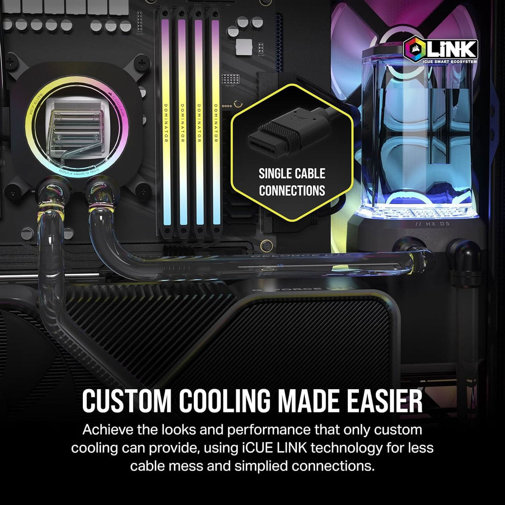 CORSAIR Hydro X Series iCUE Link XH405i Custom Cooling Kit – TechCure India