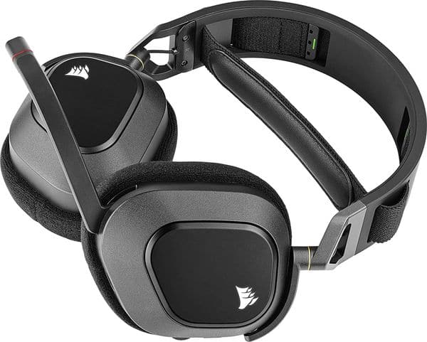 CORSAIR HS80 RGB USB Wireless 7.1 Surround Gaming Headphone ( Carbon ) ( PC/ PS5 /PS4 ) - 2