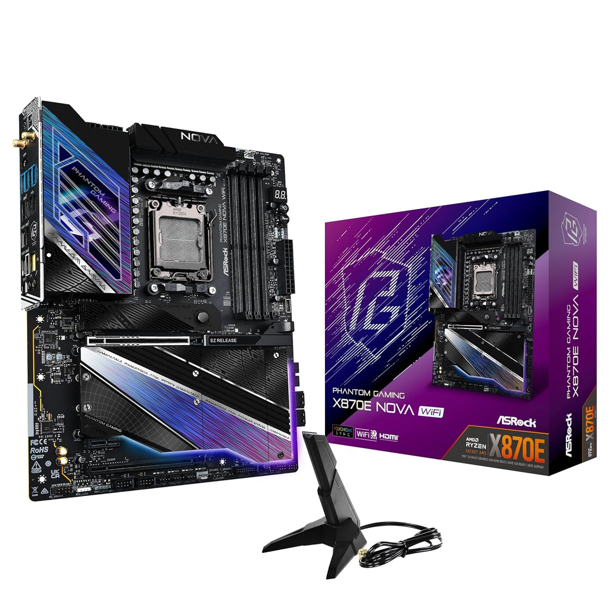 ASROCK X870E NOVA WIFI AM5 AMD X870E – TechCure India