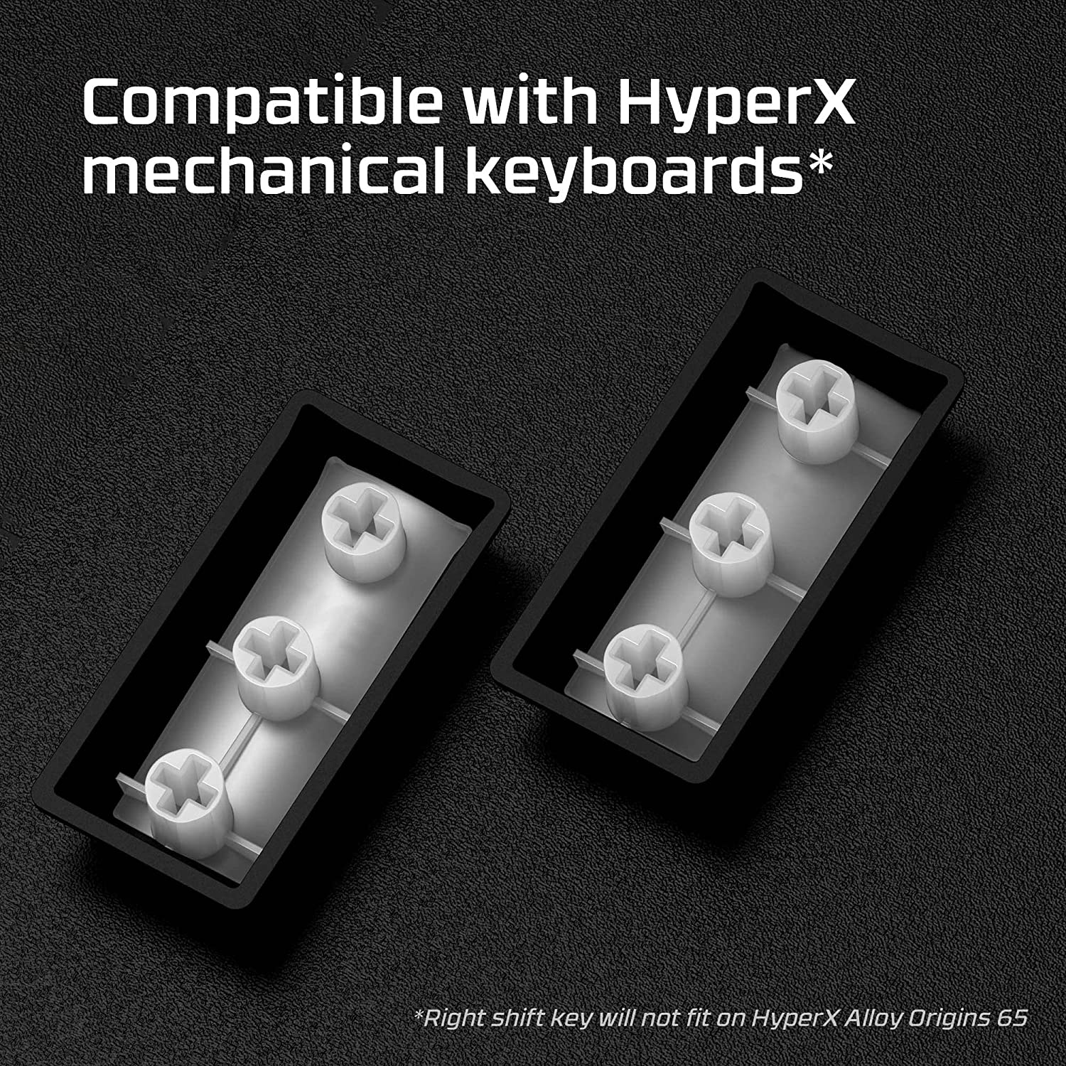 HyperX PBT Keycaps (White) Full Key Set - English (US) - 5