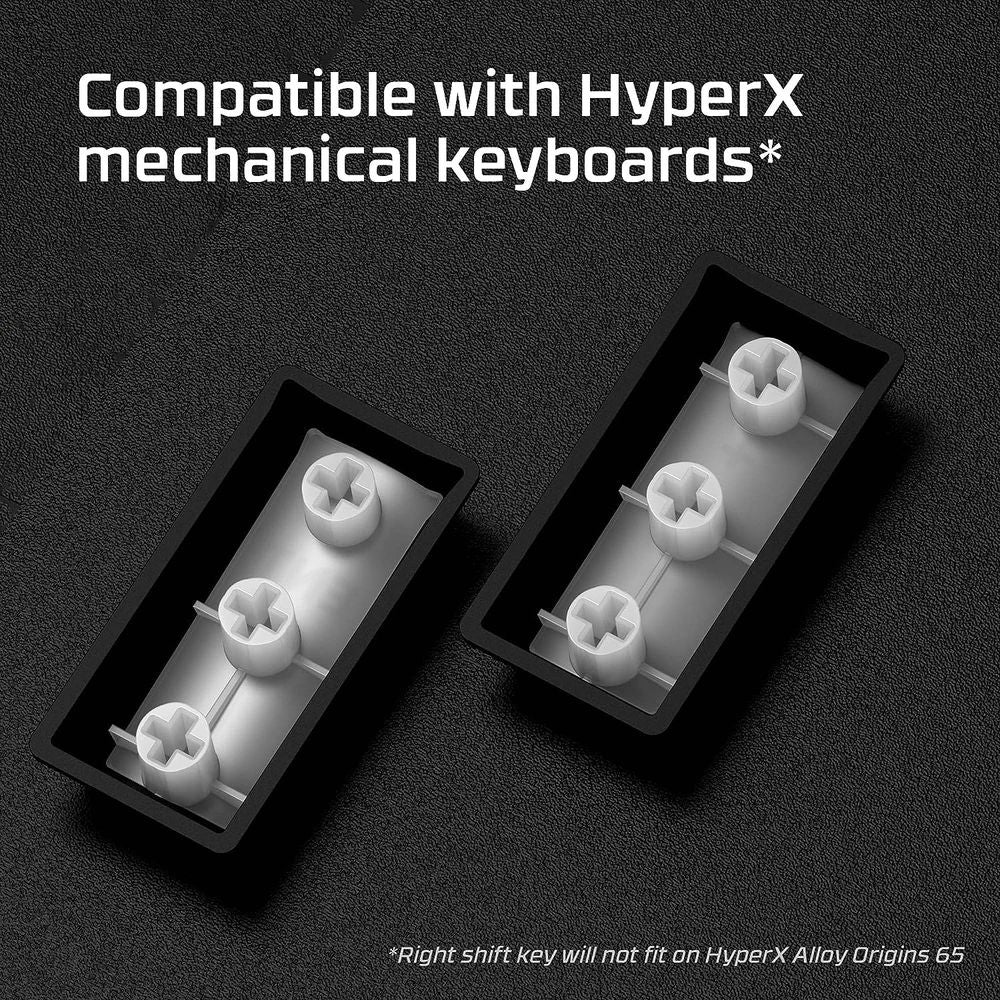 HYPERX PBT Keycaps (Black) Full Key Set - English (US) - 6