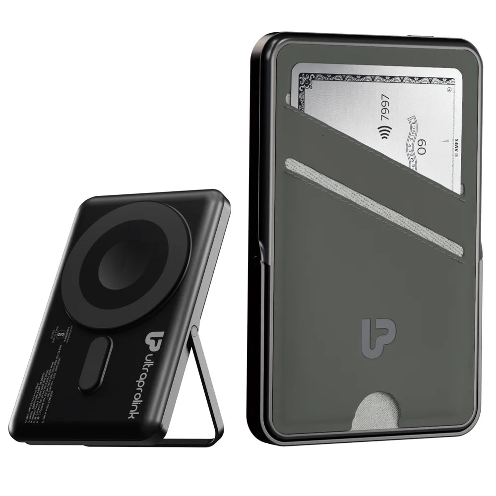 Ultra Prolink JuiceUp Swipe MagSafe 5K MAH PB w Stand & Wallet UM1128GRN – TechCure India