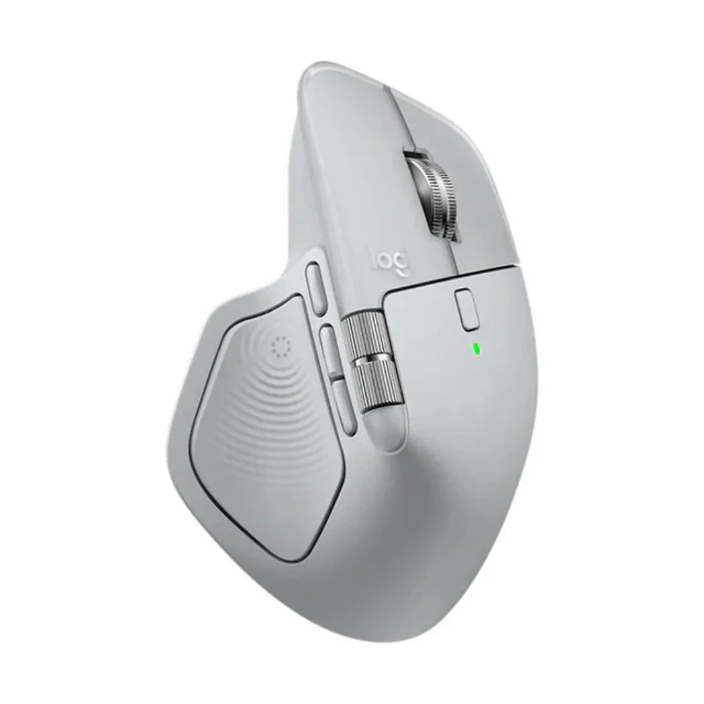 LOGITECH MX Master 4 For Mac Wireless Ergonomic Gaming Mouse ( 910-007578 ) ( 8000DPI / 8 Macro Button ) ( White/Silver ) – TechCure India