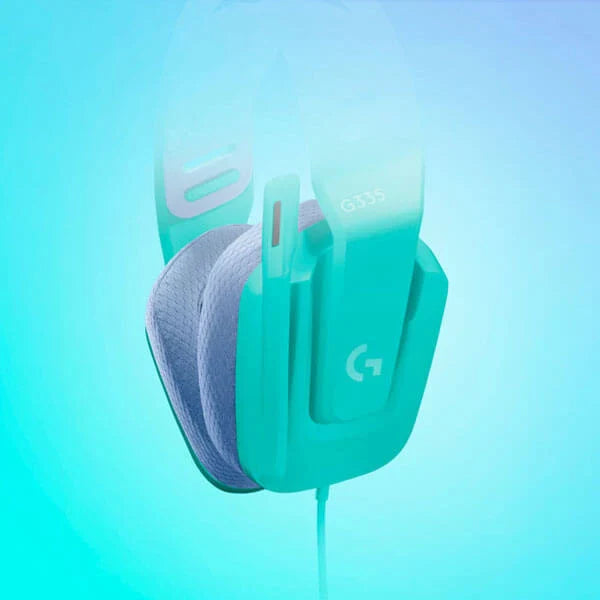 LOGITECH G335 Wired 3.5mm 7.1 Surround Gaming Headphone ( Mint ) ( PC / Xbox ) - 5