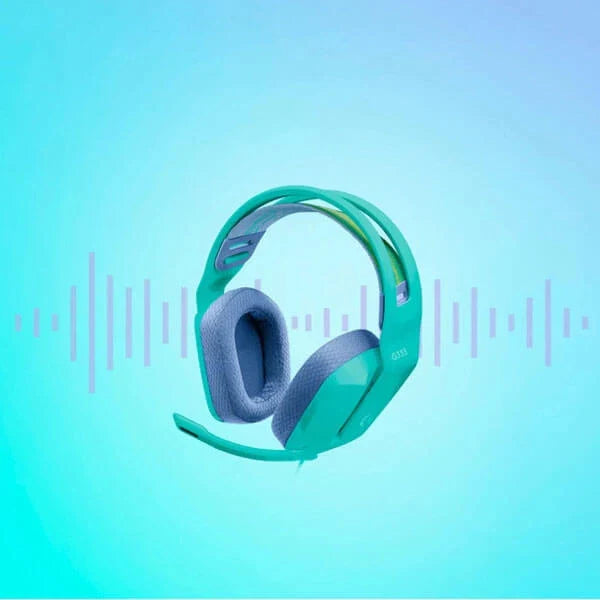 LOGITECH G335 Wired 3.5mm 7.1 Surround Gaming Headphone ( Mint ) ( PC / Xbox ) - 3