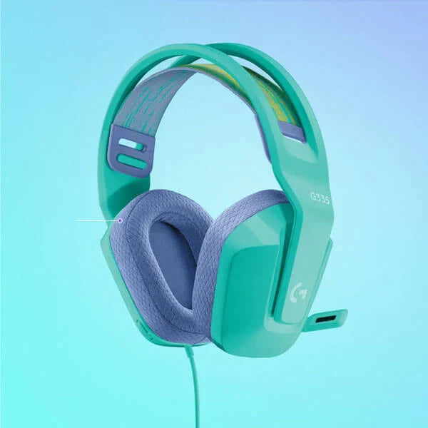 LOGITECH G335 Wired 3.5mm 7.1 Surround Gaming Headphone ( Mint ) ( PC / Xbox )