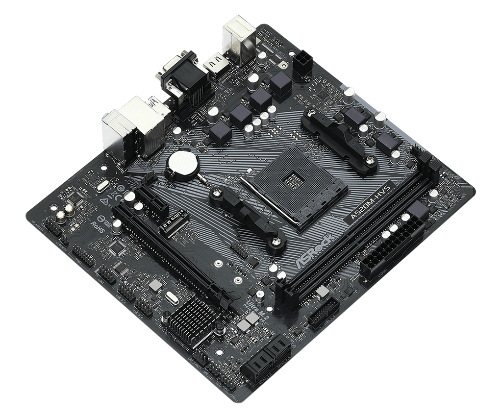 ASRock A520M-HVS AM4 AMD Micro ATX AMD Motherboard – TechCure India