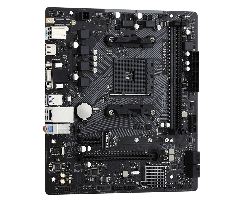 ASRock A520M-HVS AM4 AMD Micro ATX AMD Motherboard – TechCure India