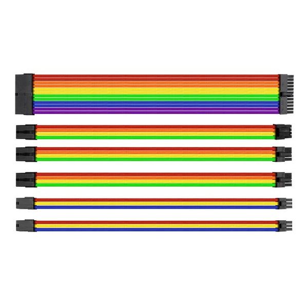 THERMALTAKE TtMod Sleeved Cable (Extension) Rainbow – TechCure India