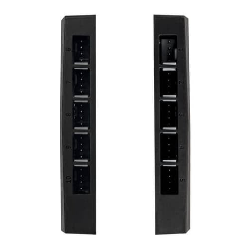 Arctic 10 Port PWM Cabinet Fan Hub with SATA Power (Black) – TechCure India