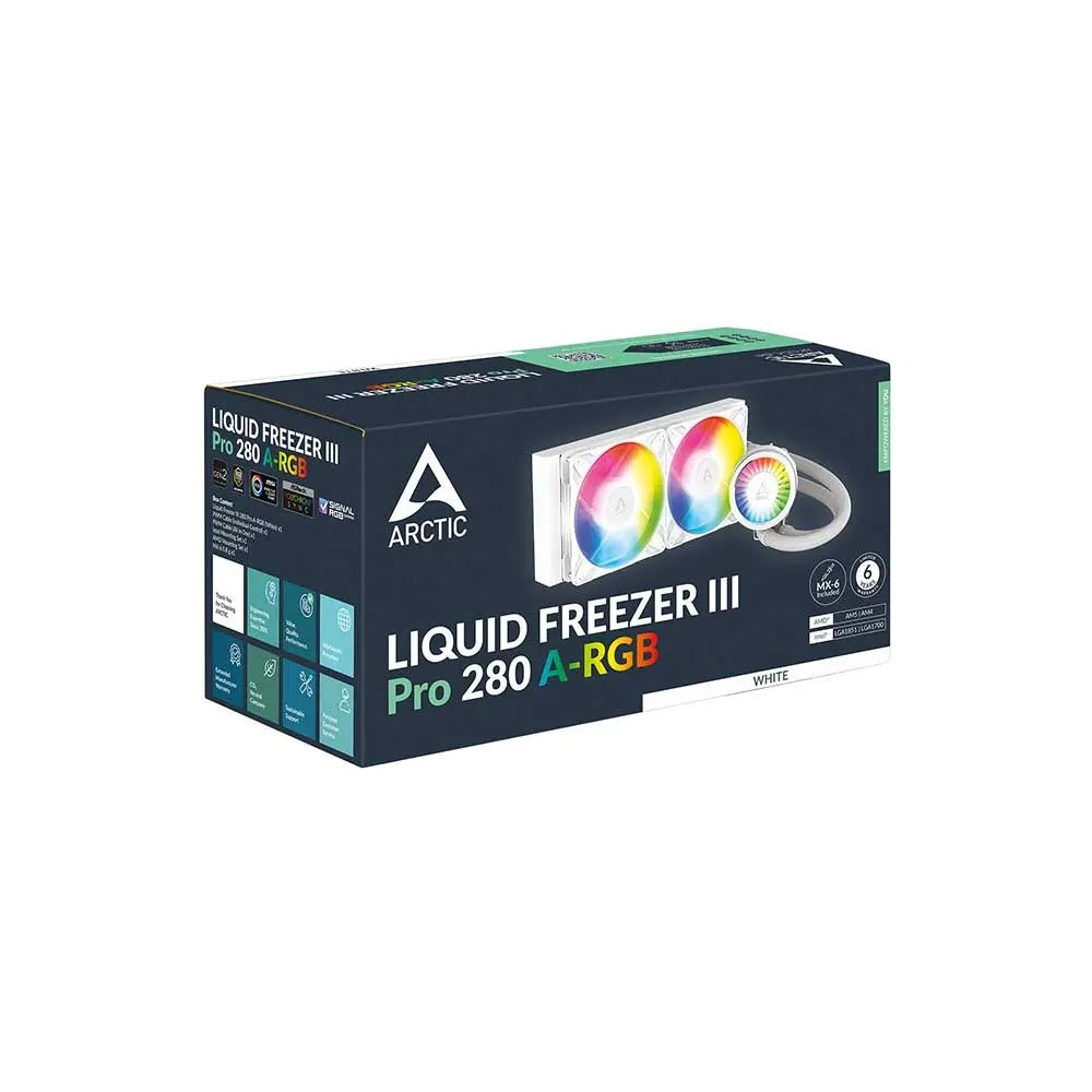 ARCTIC Liquid Freezer III Pro 280 ARGB AIO CPU Liquid Cooler (White) – TechCure India