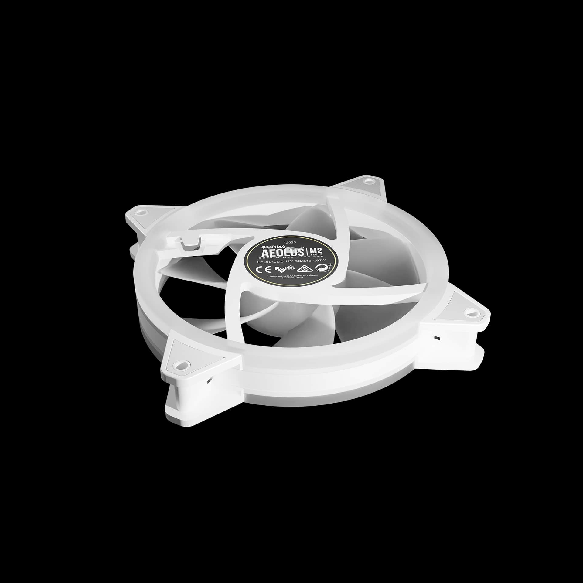 GAMDIAS AEOLUS M2-1204R ARGB Fan Kit ( White ) - 4
