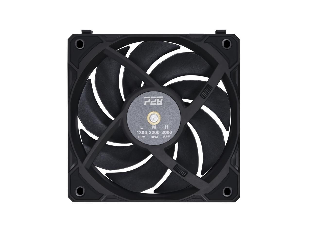 LIAN LI UNI Fan P28 120mm Non-RGB Cabinet Fan (Black) (Triple Pack) - 2