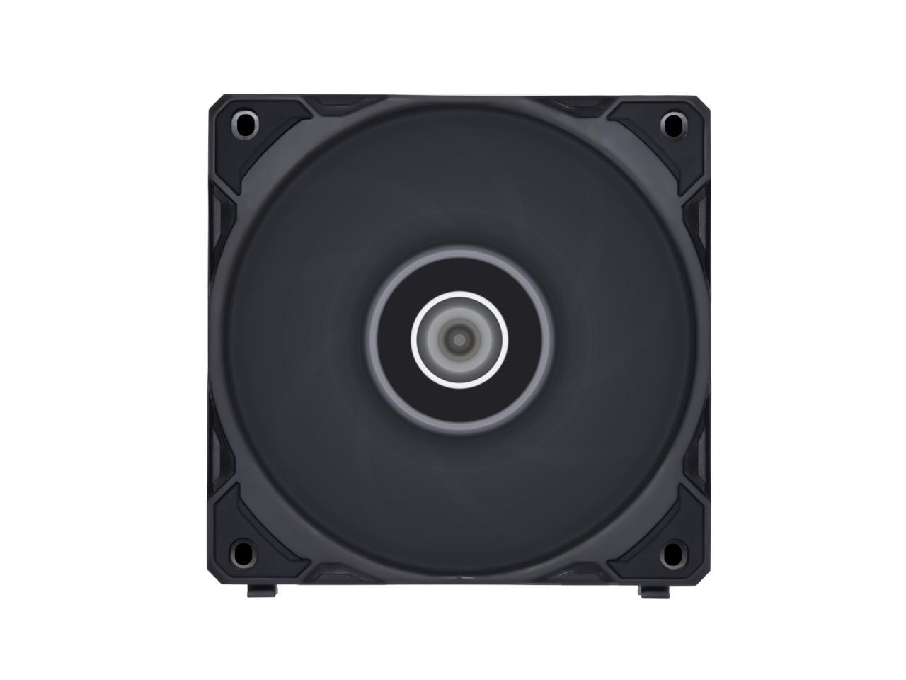 LIAN LI UNI Fan P28 120mm Non-RGB Cabinet Fan (Black) (Triple Pack) - 4
