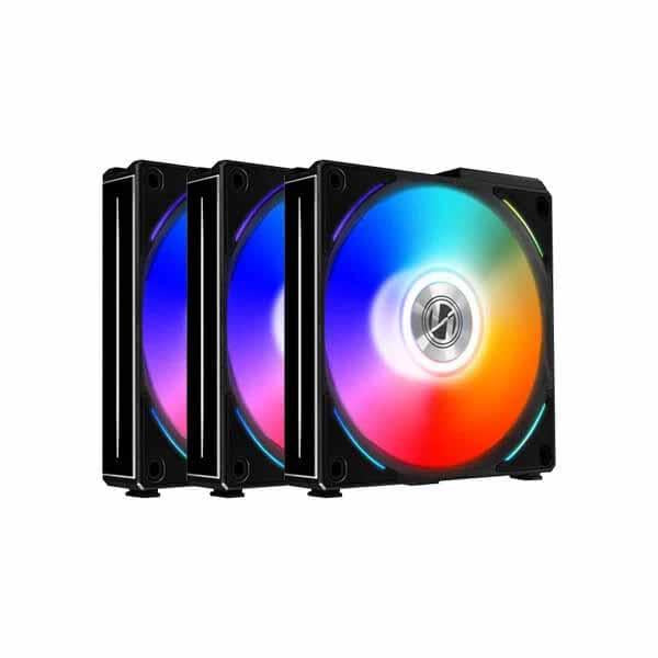 Lian Li UNI Fan AL120 ARGB Black 120mm Cabinet Fan (Triple Pack) – TechCure India