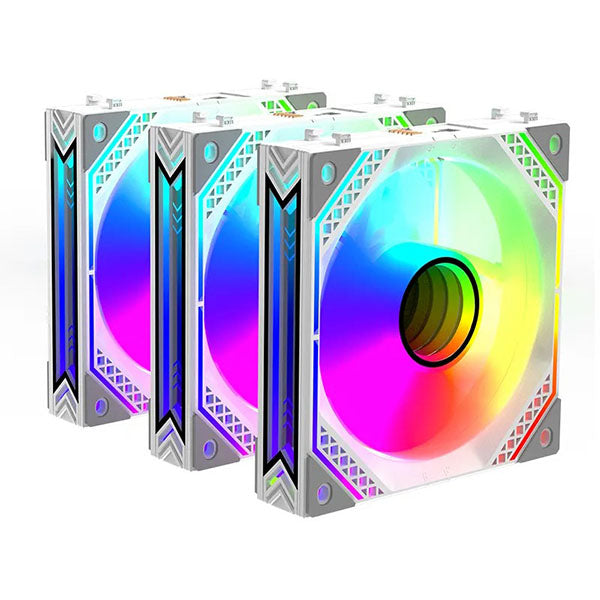 ALSEYE MIRROR III 120mm 3in1 Interlocking Case Fan Kit (White) – TechCure India