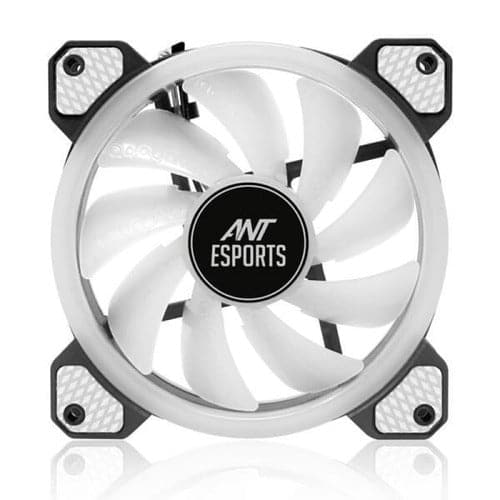 ANT ESPORTS SuperFlow V2 1200RPM 120mm Auto RGB Cabinet Fan (Black) (Single Pack) - 2