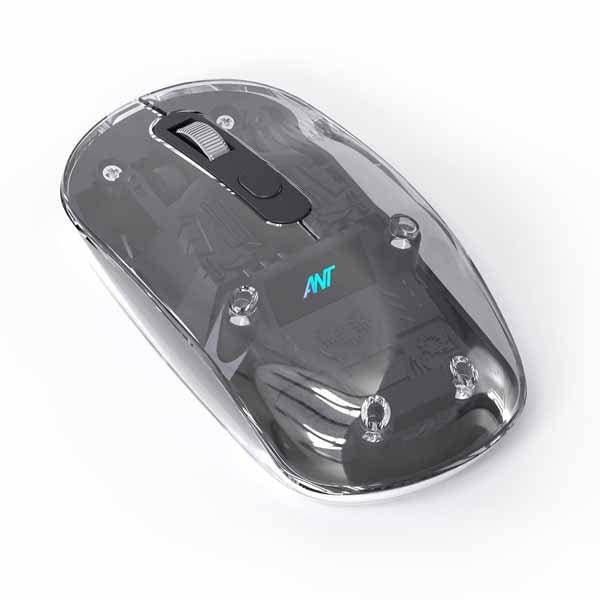 ANT OM140 PRO Ultra Lightweight Transparent Wireless 2.4Gz Bluetooth Mouse – TechCure India