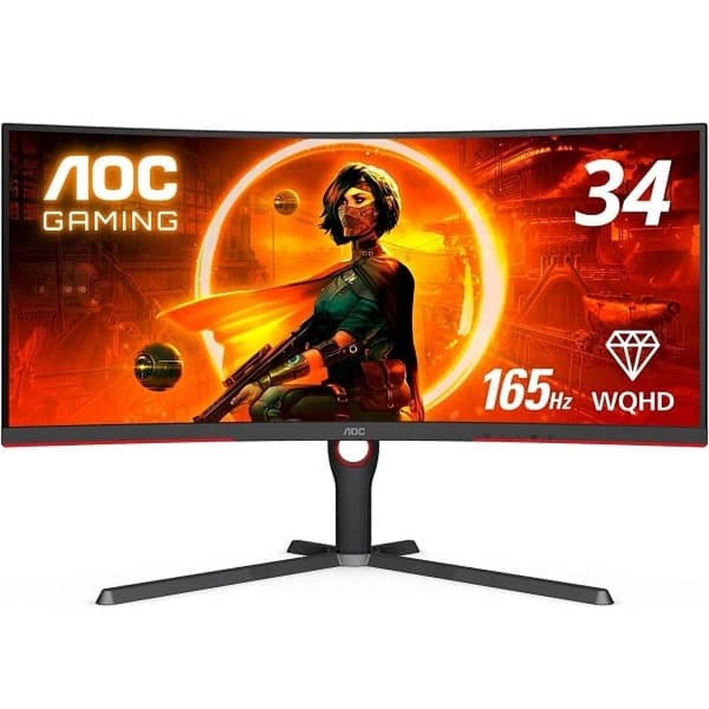 AOC CU34G3S Gaming Monitor | 34 Inch | 165HZ | 1 MS | 119% SRGB Rating